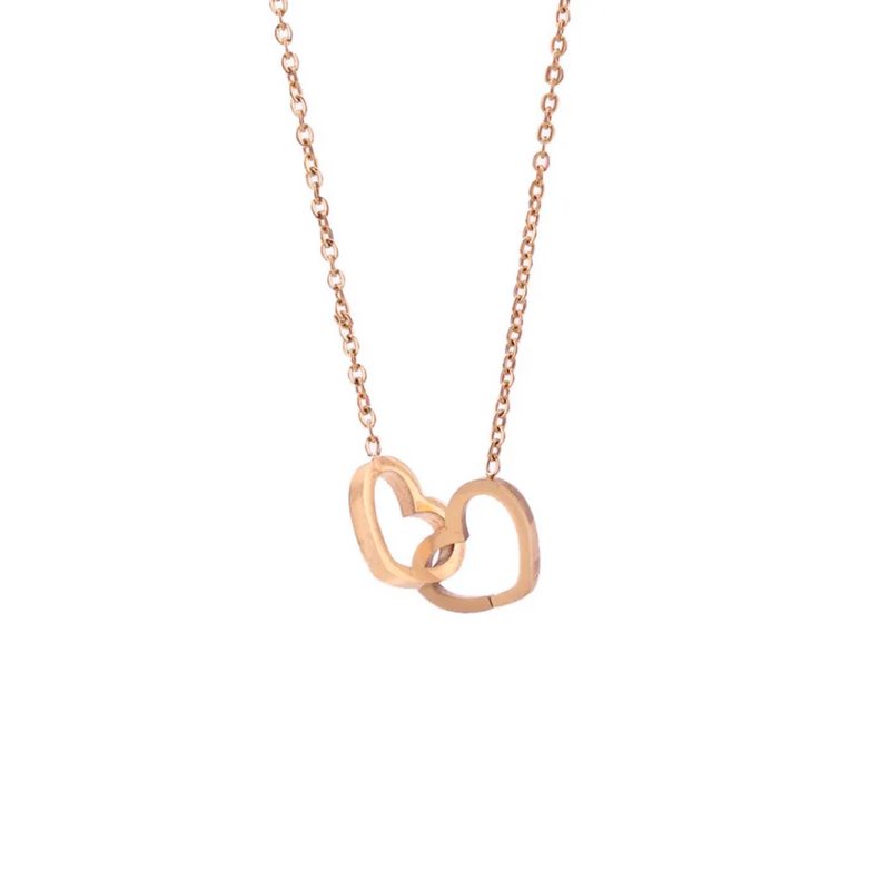 Caixa com Rosa Eterna & Colar Coração Personalizado