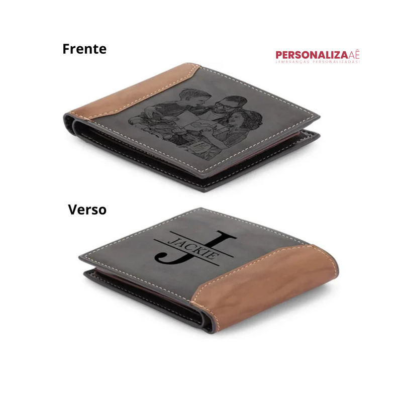 Carteira personalizada com foto e nome - OFERTA ESPECIAL