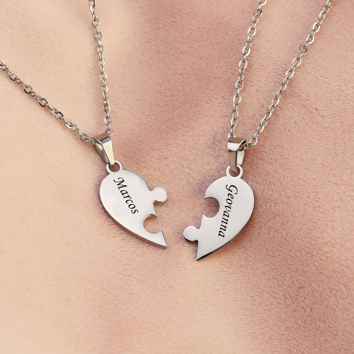 Colar Minhas Metades Personalizável -  Oferta Especial 50% OFF + Frete Grátis!