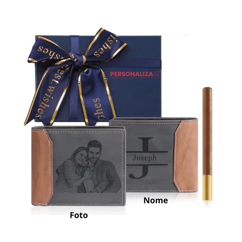 Carteira personalizada com foto e nome - OFERTA ESPECIAL