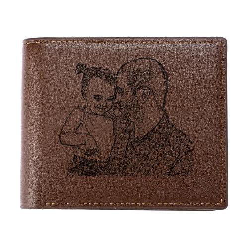 Carteira de Couro Personalizada Com Foto - OFERTA ESPECIAL MÊS DOS PAIS!