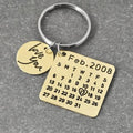 Chaveiro Calendário DATA/MÊS/ANO + ESCRITA (até 10 letras) - Surpreenda seu amor com essa lembrança - PROMOÇÃO ESPECIAL DE NATAL 50% OFF + Frete Grátis