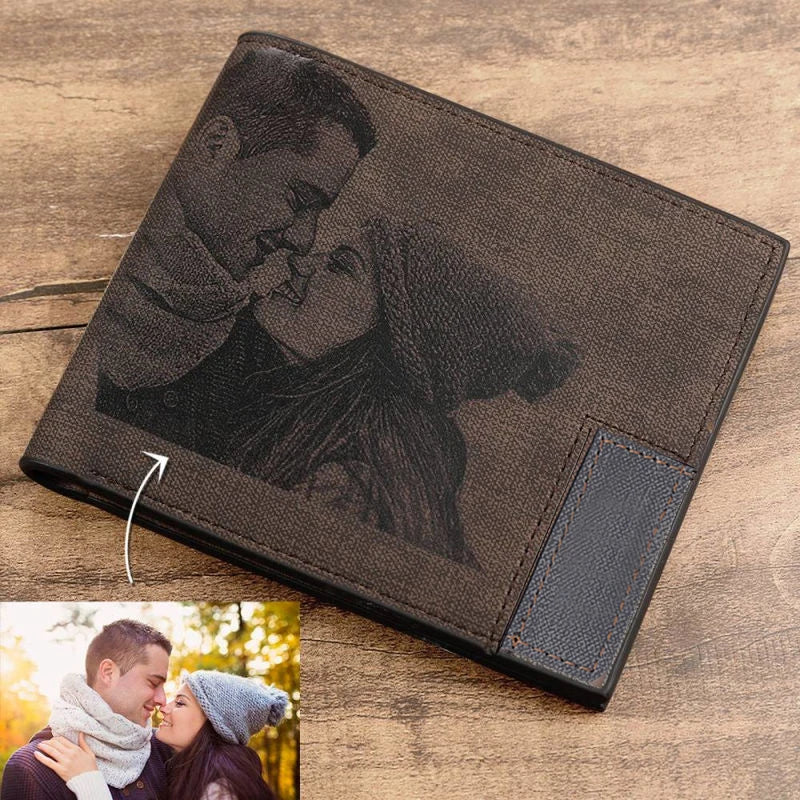 Carteira Premium Personalizada Com Foto - Crie uma Lembrança Única para o Dia dos Pais