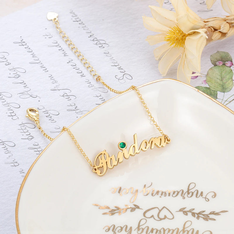 Pulseira personalizável meu nome - Em aço inoxidável
