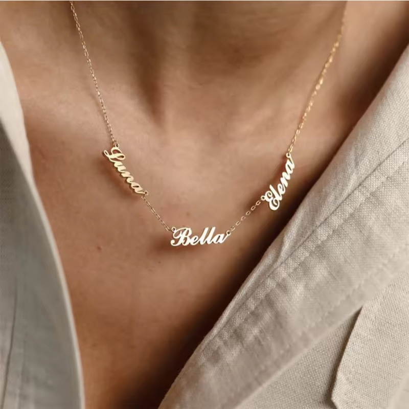 Colar Amor Eterno Personalizado com nomes - Grave o nome da sua família