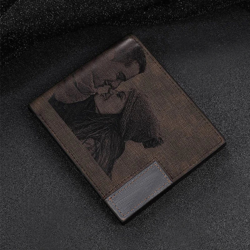 Carteira Premium Personalizada Com Foto - Crie uma Lembrança Única para o Dia dos Pais