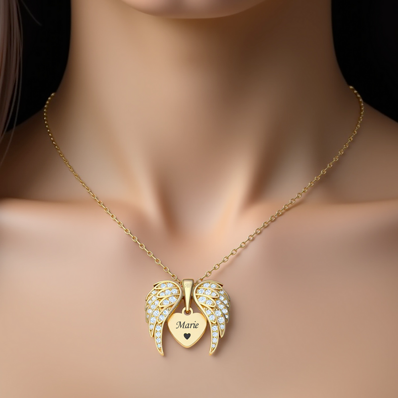 Colar Anjo da guarda Personalizado com nome