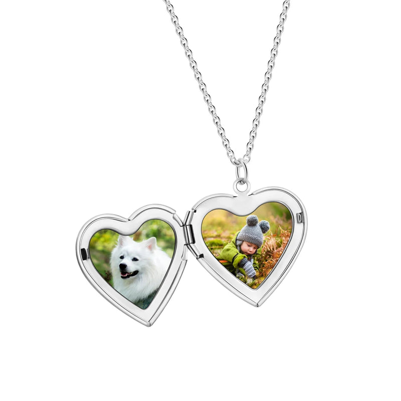 Colar lembrança de amor com nome e foto gravada Personalizável