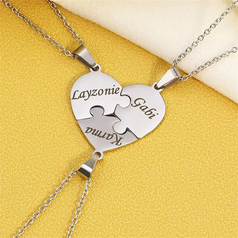 Colar Minhas Metades | Personalizável - Gravação a Laser - Oferta Especial de Natal!!