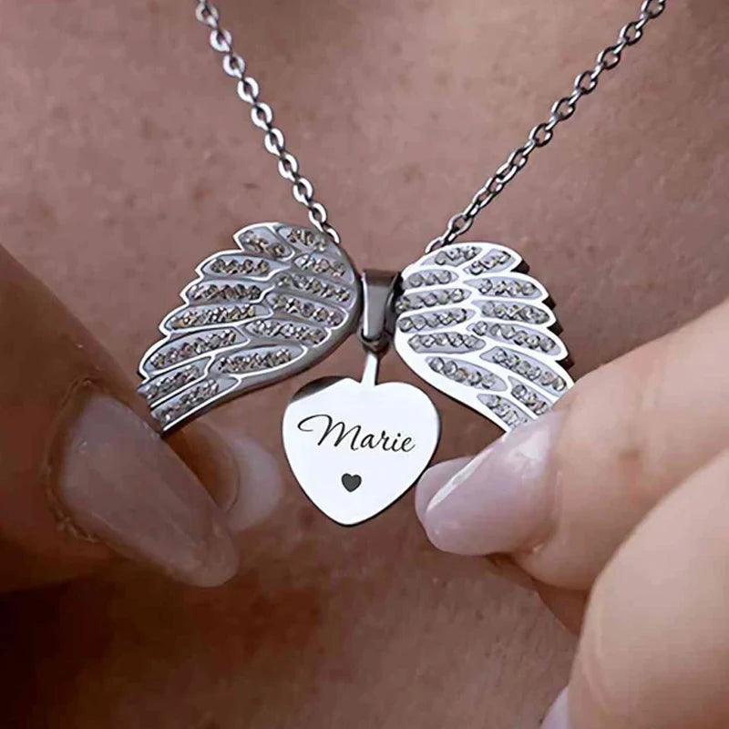 Colar Anjo da guarda Personalizado com nome