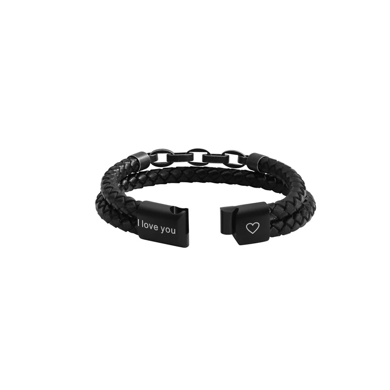 Pulseira Personalizável Masculina com até 4 nomes gravados