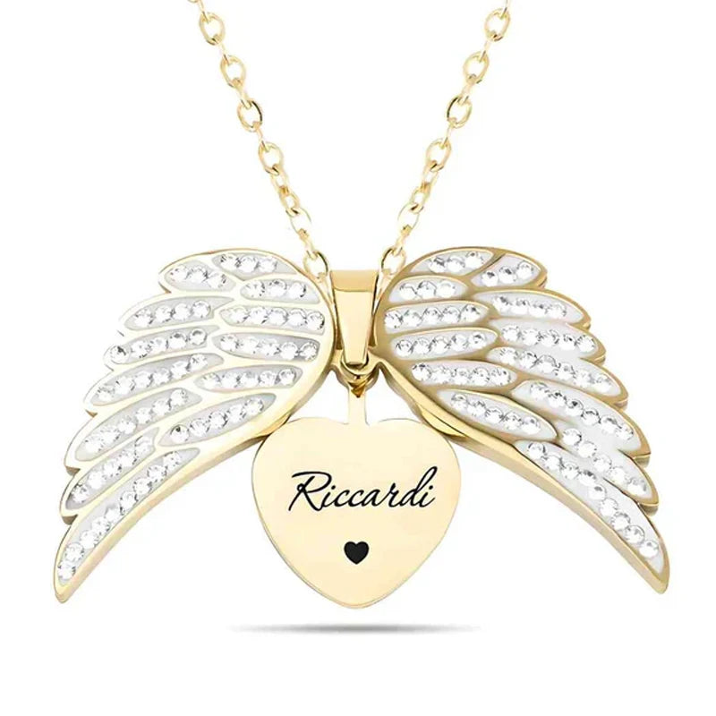 Colar Anjo da guarda Personalizado com nome