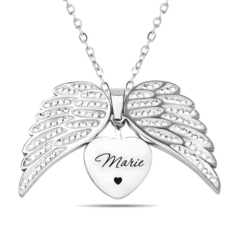 Colar Anjo da guarda Personalizado com nome
