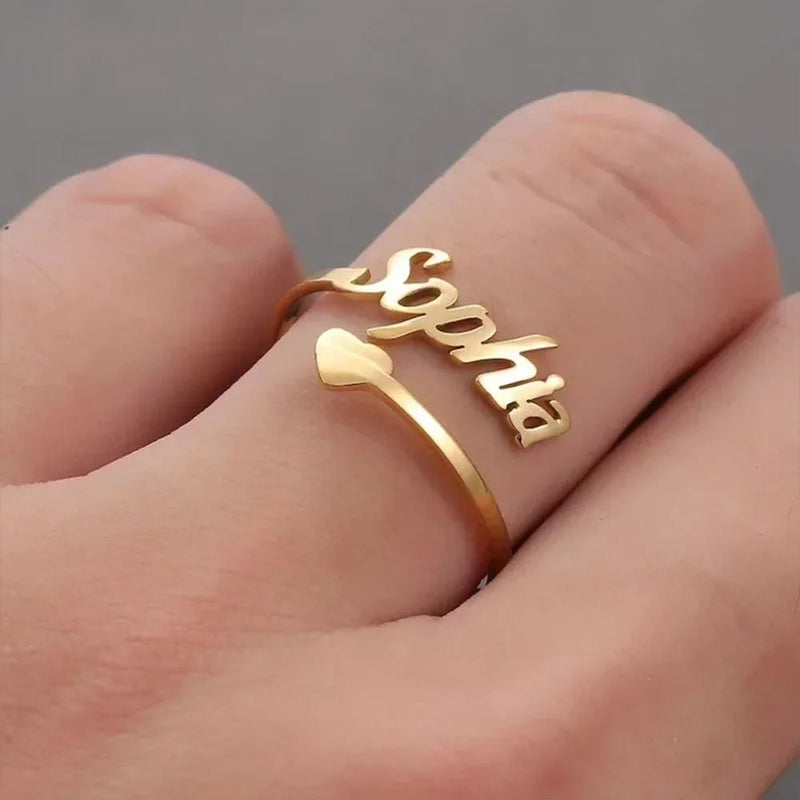 Anel Amor em Cada Letra – Personalize com um Nome Especial