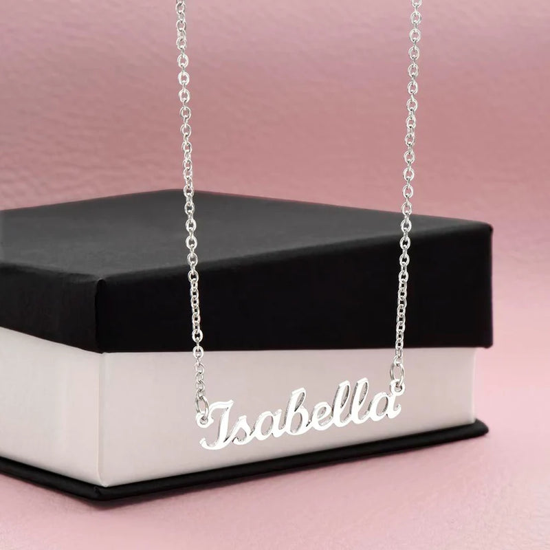 Colar com nome personalizado - Em aço inoxidável - Promoção especial hoje!