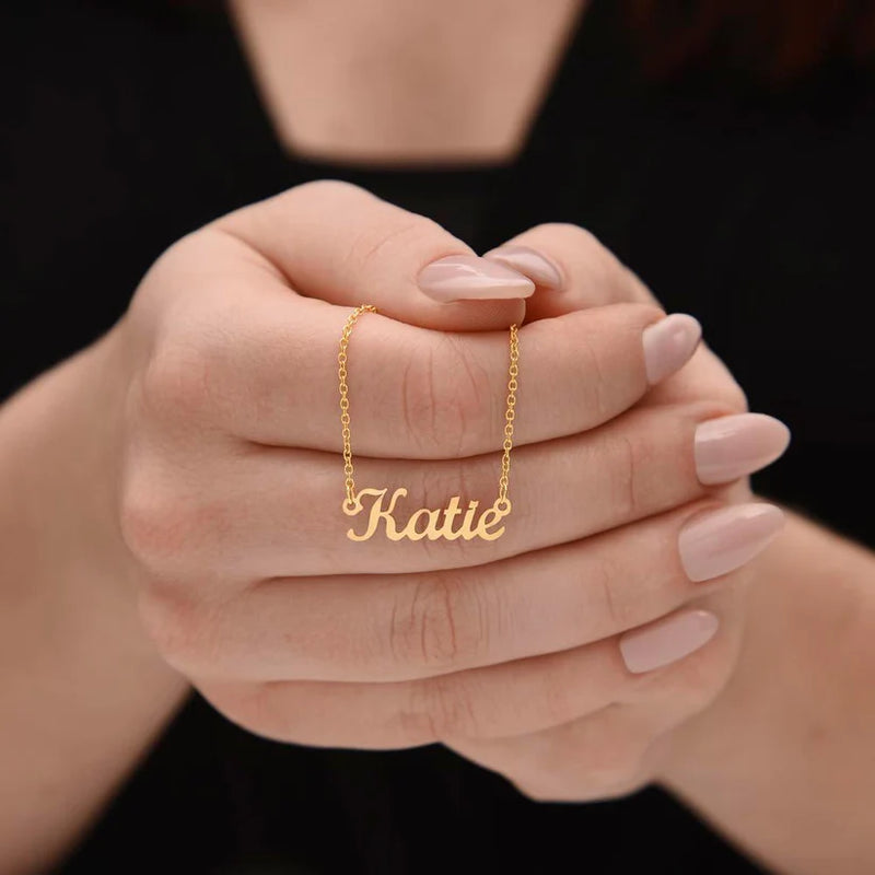 Colar com nome personalizado - Em aço inoxidável - Promoção especial hoje!