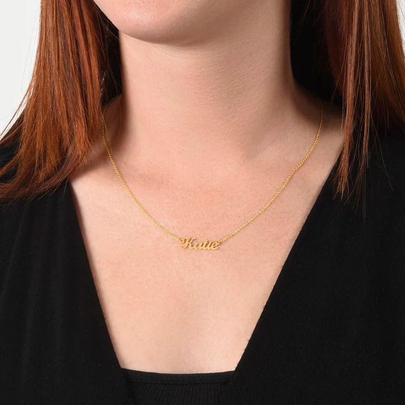 Colar com nome personalizado - Em aço inoxidável - Promoção especial hoje!