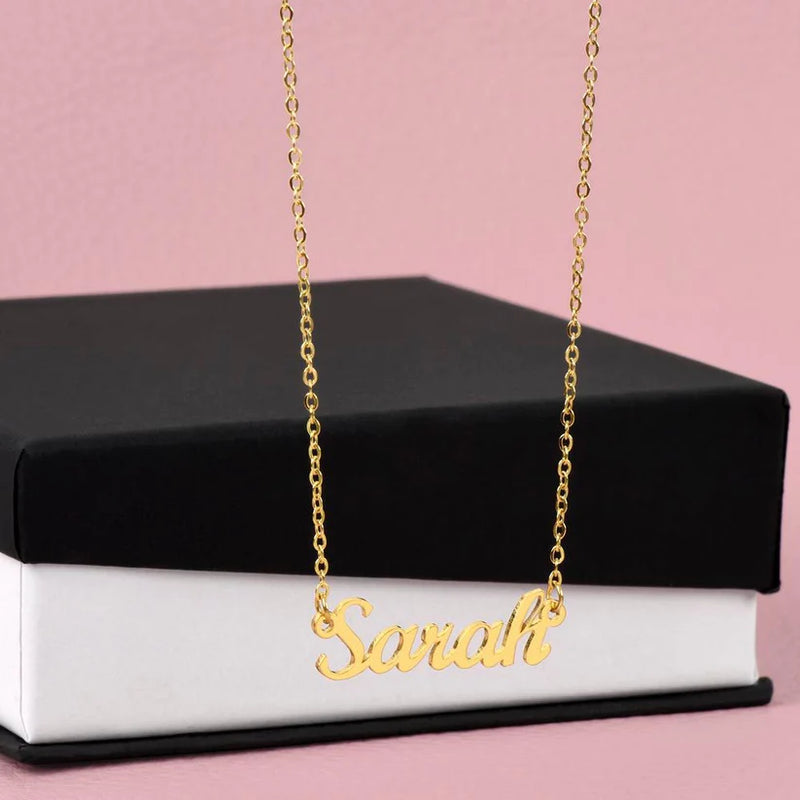 Colar com nome personalizado - Em aço inoxidável - Promoção especial hoje!