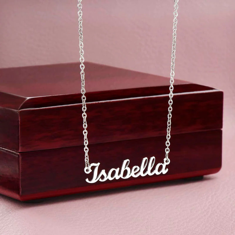 Colar com nome personalizado - Em aço inoxidável - Promoção especial hoje!
