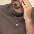 Colar masculino personalizado com letras ROMANAS  - PROMOÇÃO DIA DOS PAIS