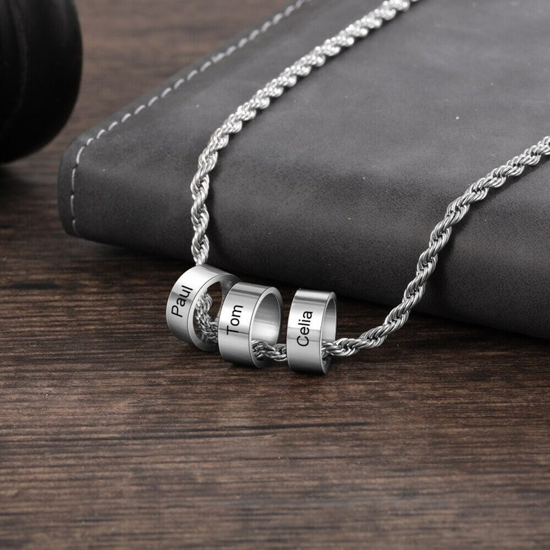 Colar masculino personalizado Personalizável - PROMOÇÃO DIA DOS PAIS