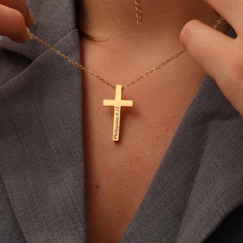 Colar versículo Bíblico personalizado - Grave um versículo