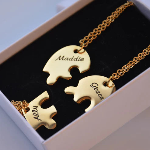 Colar Minhas Metades | Personalizável - Gravação a Laser - Oferta Especial de Natal!!