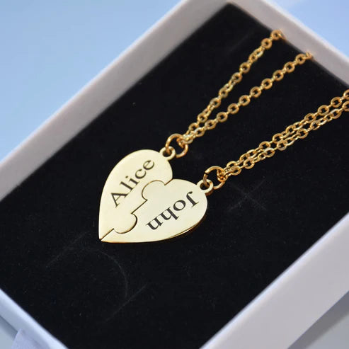 Colar Minhas Metades | Personalizável - Gravação a Laser - Oferta Especial de Natal!!